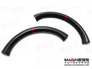 Audi RS3 Steering Wheel Upper Part - Carbon Fiber w/ Red Stripe - 2017-2018